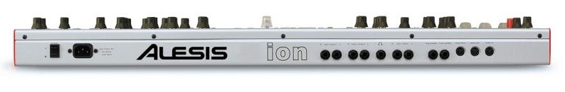Panneau arrière du synthétiseur Alesis ION Connectique du synthétiseur Alesis ION