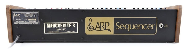 Connectique du séquenceur Arp Sequencer