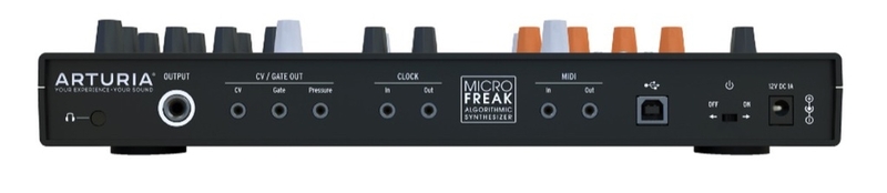 Connectique du synthétiseur Arturia MicroFreak