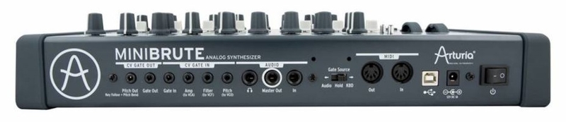 Connectique du synthétiseur Arturia MiniBrute