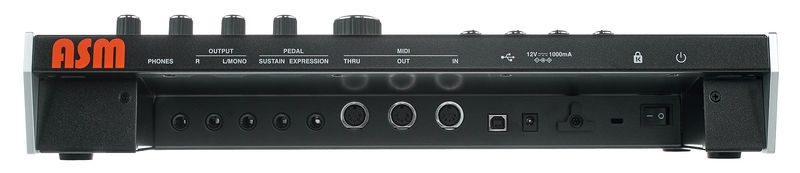 Connectique du synthétiseur ASM Hydrasynth Desktop