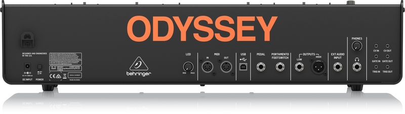 Connectique du synthétiseur Behringer Odyssey