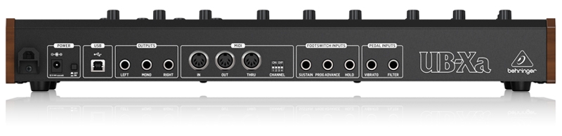 Connectique du synthétiseur Behringer UB-Xa Desktop