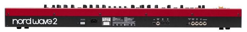 Panneau arrière du synthétiseur Clavia Nord Wave 2 Connectique du synthétiseur Clavia Nord Wave 2