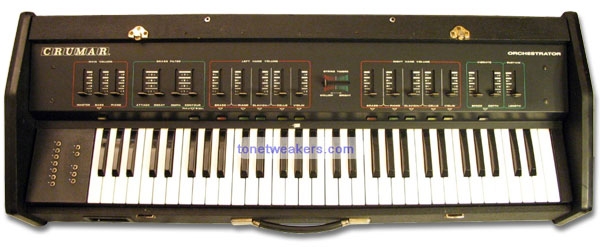 Panneau arrière du synthétiseur Crumar Orchestrator Multiman-S Connectique du synthétiseur Crumar Orchestrator Multiman-S