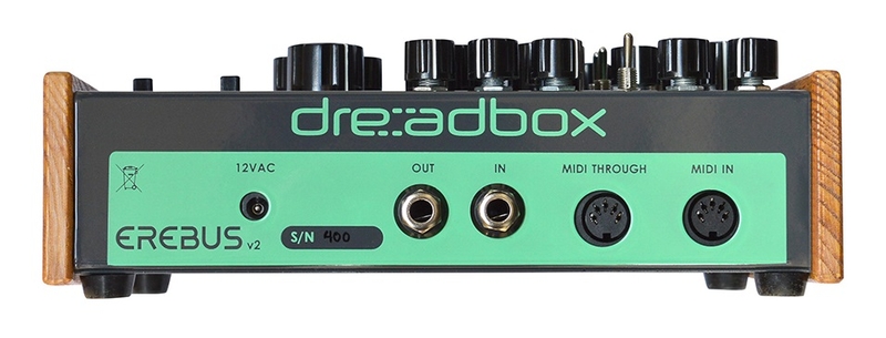 Connectique du synthétiseur Dreadbox Erebus