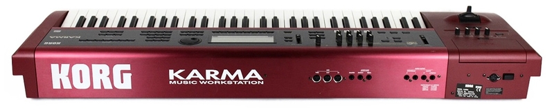 Panneau arrière de la station de travail Korg Karma Connectique de la station de travail Korg Karma
