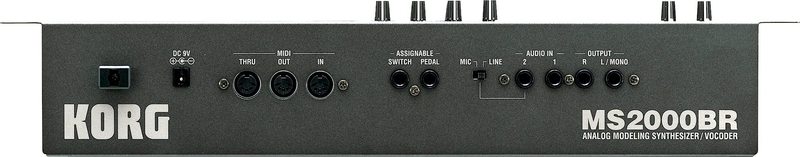 Connectique du synthétiseur Korg MS2000BR