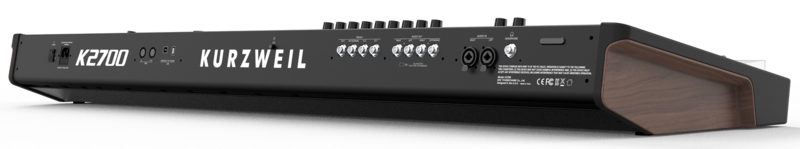 Connectique du synthétiseur Kurzweil K2700
