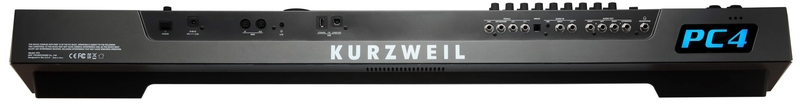 Panneau arrière du synthétiseur Kurzweil PC4 Connectique du synthétiseur Kurzweil PC4