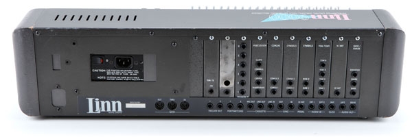 Connectique de la boîte à rythmes Linn Linn 9000