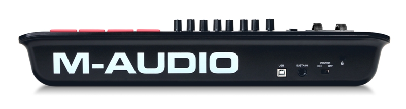 Connectique du clavier maître M-Audio Oxygen 25 Mk5