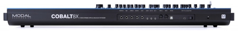 Panneau arrière du synthétiseur Modal Cobalt8X Connectique du synthétiseur Modal Cobalt8X