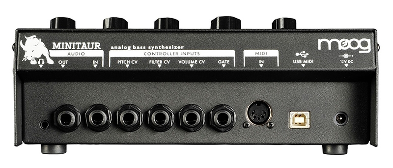 Panneau arrière du synthétiseur Moog Minitaur Connectique du synthétiseur Moog Minitaur