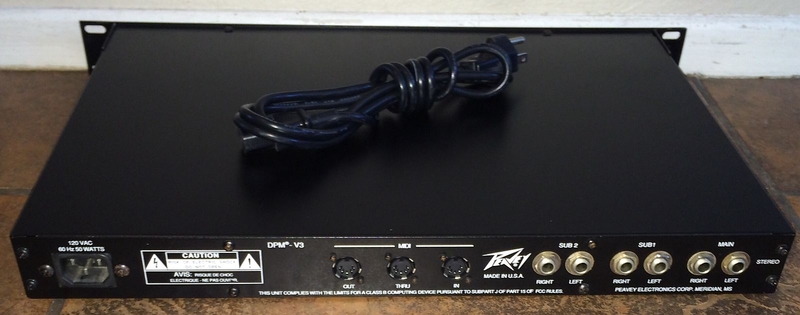 Connectique de l'expandeur Peavey DPM V3