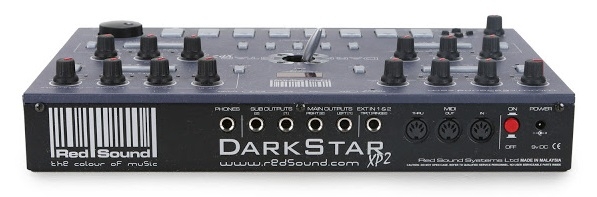 Connectique du synthétiseur RedSound DarkStar XP2
