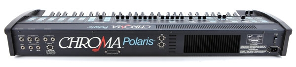 Panneau arrière du synthétiseur Rhodes Chroma Polaris Connectique du synthétiseur Rhodes Chroma Polaris