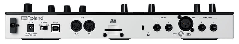 Connectique de la groovebox Roland Verselab MV-1