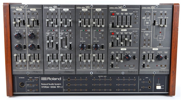 Connectique du synthétiseur Roland System 100m