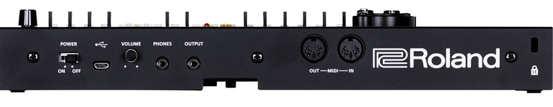 Connectique du synthétiseur Roland VP-03 Vocoder