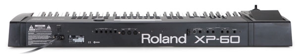 Panneau arrière de la station de travail Roland XP-60 Connectique de la station de travail Roland XP-60