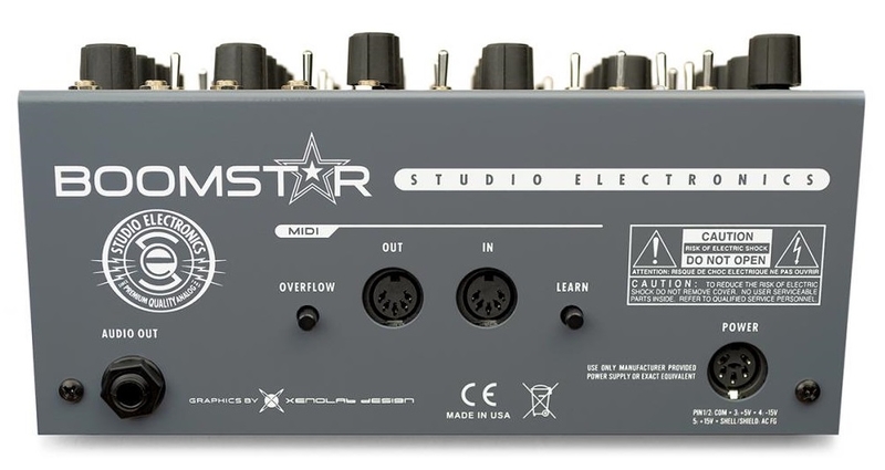 Connectique du synthétiseur Studio Electronics Boomstar V1