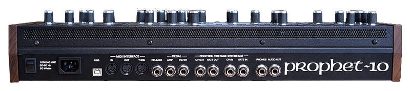 Panneau arrière du synthétiseur Sequential Prophet-10 Module Connectique du synthétiseur Sequential Prophet-10 Module