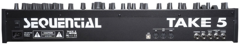 Connectique du synthétiseur Sequential Take 5