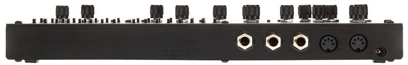 Panneau arrière du synthétiseur Twisted Electrons MEGAfm Connectique du synthétiseur Twisted Electrons MEGAfm