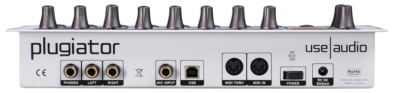 Panneau arrière de l'expandeur Use Audio Plugiator Connectique de l'expandeur Use Audio Plugiator