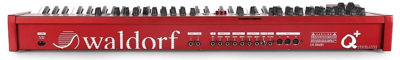 Panneau arrière du synthétiseur Waldorf Q+ Connectique du synthétiseur Waldorf Q+